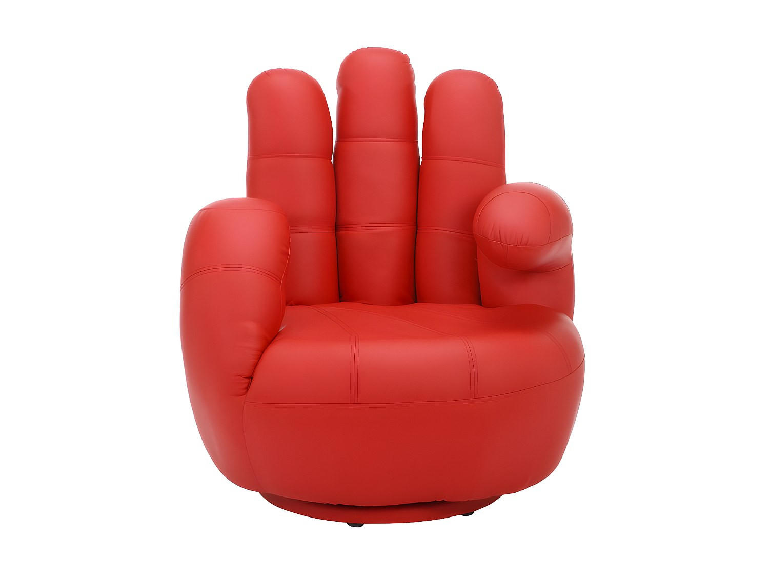 SESSEL mit gerader Rückenlehne - 1 Person - kunstleder - rot Catchy - Rot, Leder (82/89/78cm) - Vente-Unique
