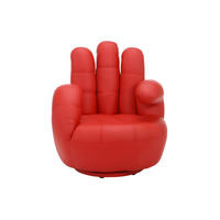 SESSEL mit gerader Rückenlehne - 1 Person - kunstleder - rot Catchy - Rot, Leder (82/89/78cm) - Vente-Unique