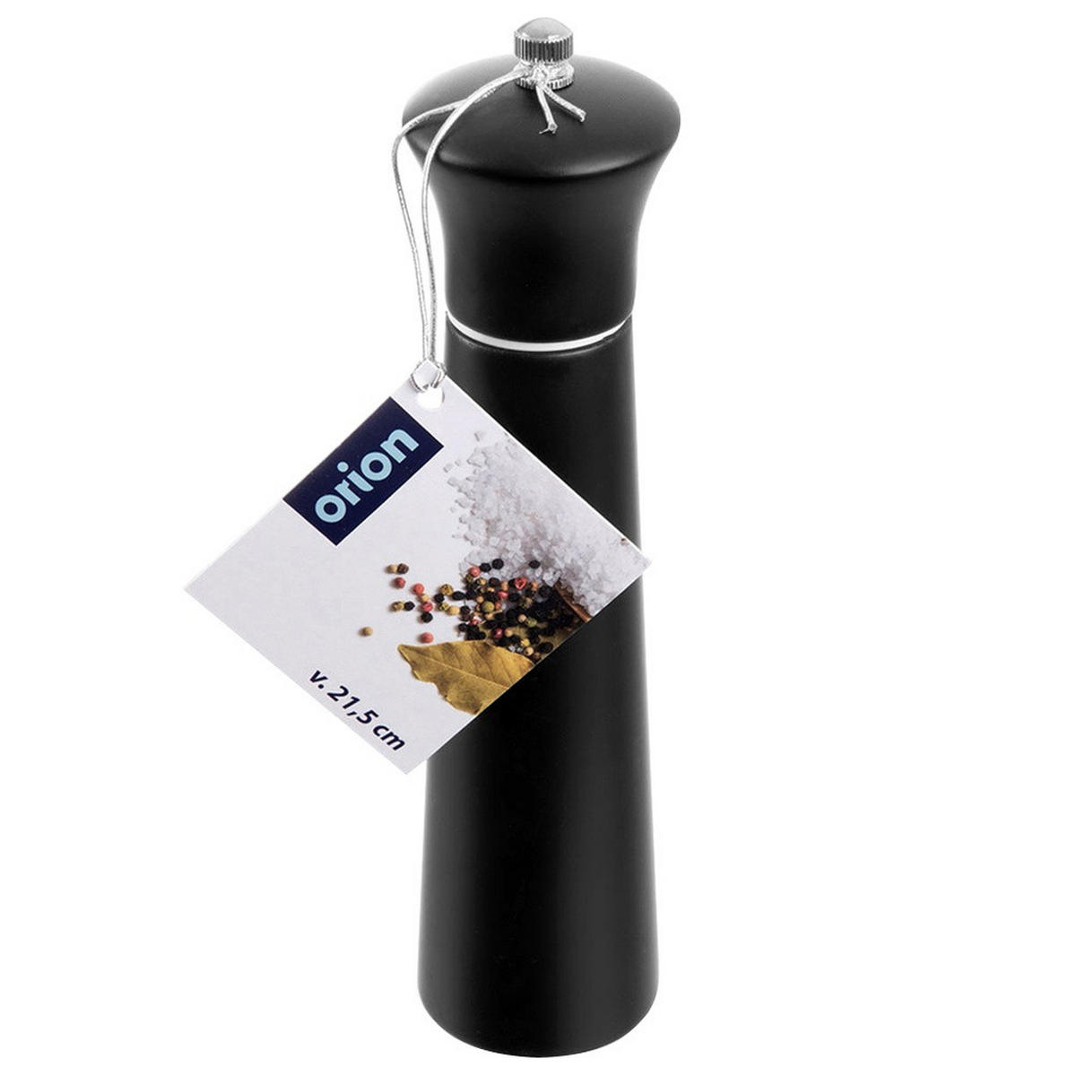 GEWÜRZMÜHLE Schwarz - Schwarz, Holz (5.2/21.5/5.2cm) - Orion 