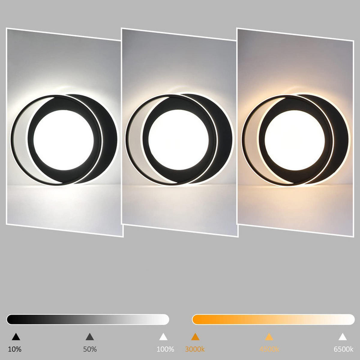 LED-DECKENLEUCHTE Sonnensystem 48.5/47.5/7 cm - Schwarz, Metall (48.5/7/47.5cm) - ZMH
