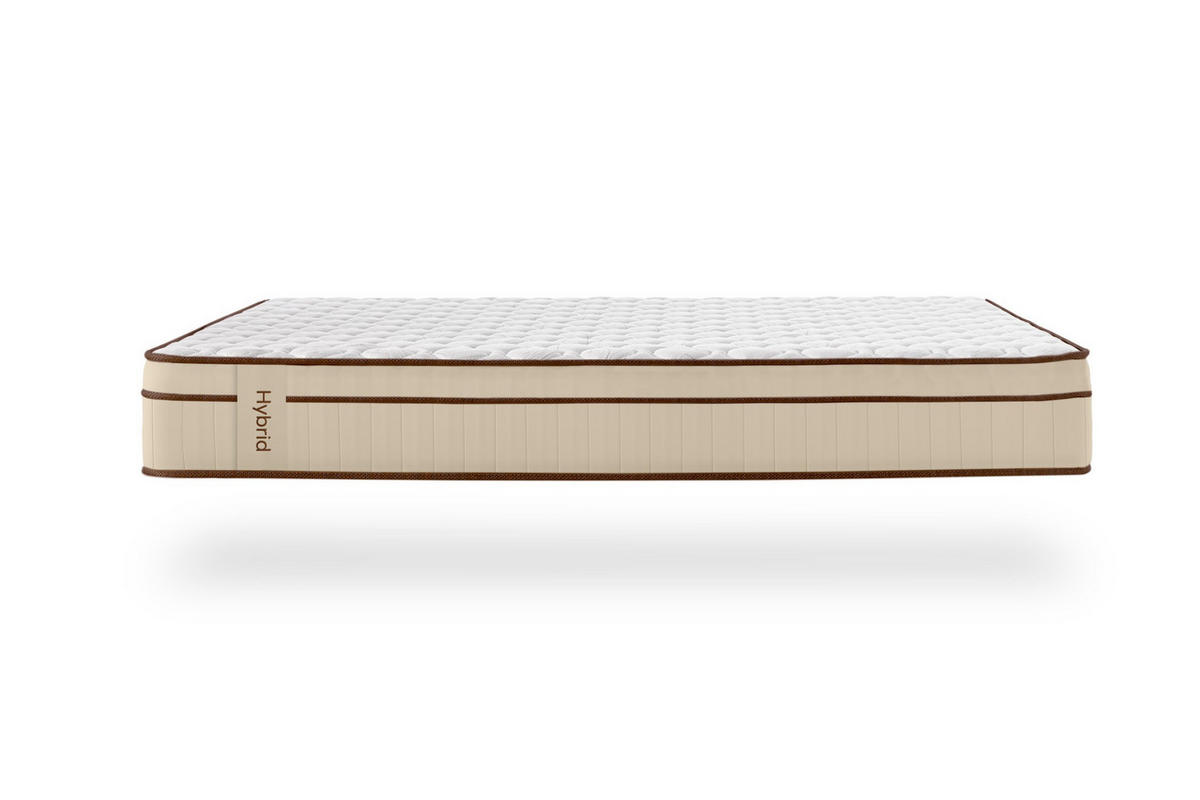 MATRATZE Hybrid Braun 30 cm - 150X200 cm - Beige, Textil (150/200cm) - Moonia