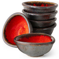 DIP-SCHALE PRIMA 6-tlg, Rot - Rot, Keramik (9/10/4cm) - KONSIMO®