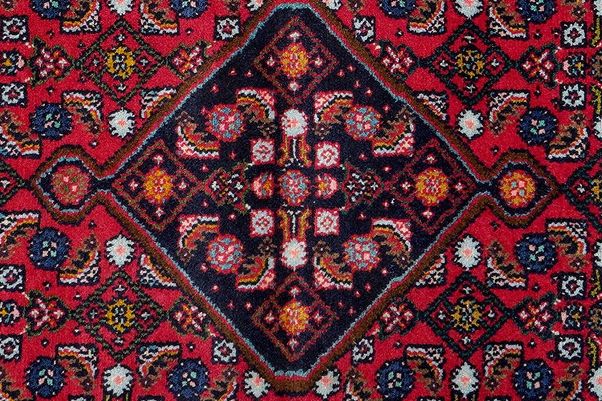 LÄUFER Orient handgeknüpft Assadabad Rot 200/84 cm Schurwolle - Rot, Textil (84/200cm) - Looma