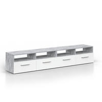 LOWBOARD Diego Beton 190 x 38 cm - Grau, Holzwerkstoff (190/38/33.2cm) - Vicco
