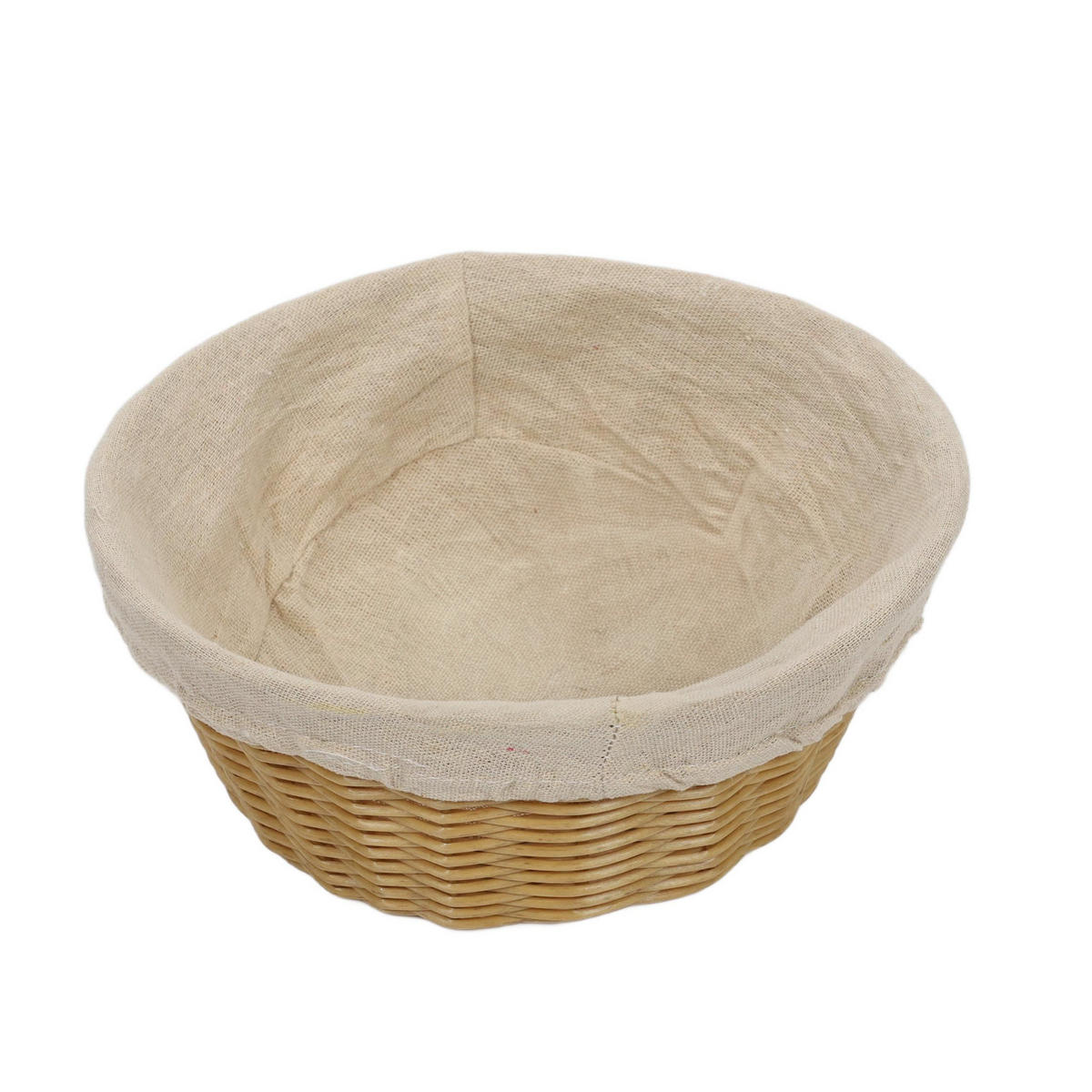 BROTKORB mit Stoffeinsatz 25/25/9 cm - Braun, Kunststoff (25/9/25cm) - Kesper