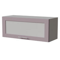 KLAPPHÄNGESCHRANK Bari W4BS/90 WKF Grau / RAL 4009 pastellviolett 90 / 32,5 / 36cm Blum Aventos - Violett/Grau, Holz/Holzwerkstoff (90/36/32.5cm) - Feldmann-Wohnen