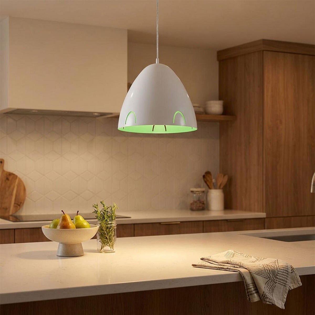 LED HÄNGELEUCHTE Metall Weiß FRASSI - Weiß, Metall (27.5/27.5/110cm)