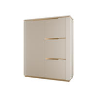 KOMMODE Hilafin 4D - Sandfarben/Goldfarben, Holzwerkstoff/Kunststoff (106/131/40cm) - MIRJAN24