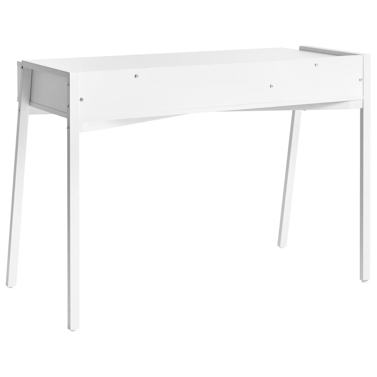 PSACÍ STŮL Bílý 107/48 cm Kofoten - bílá, kompozitní dřevo (48/107/76cm) - Beliani