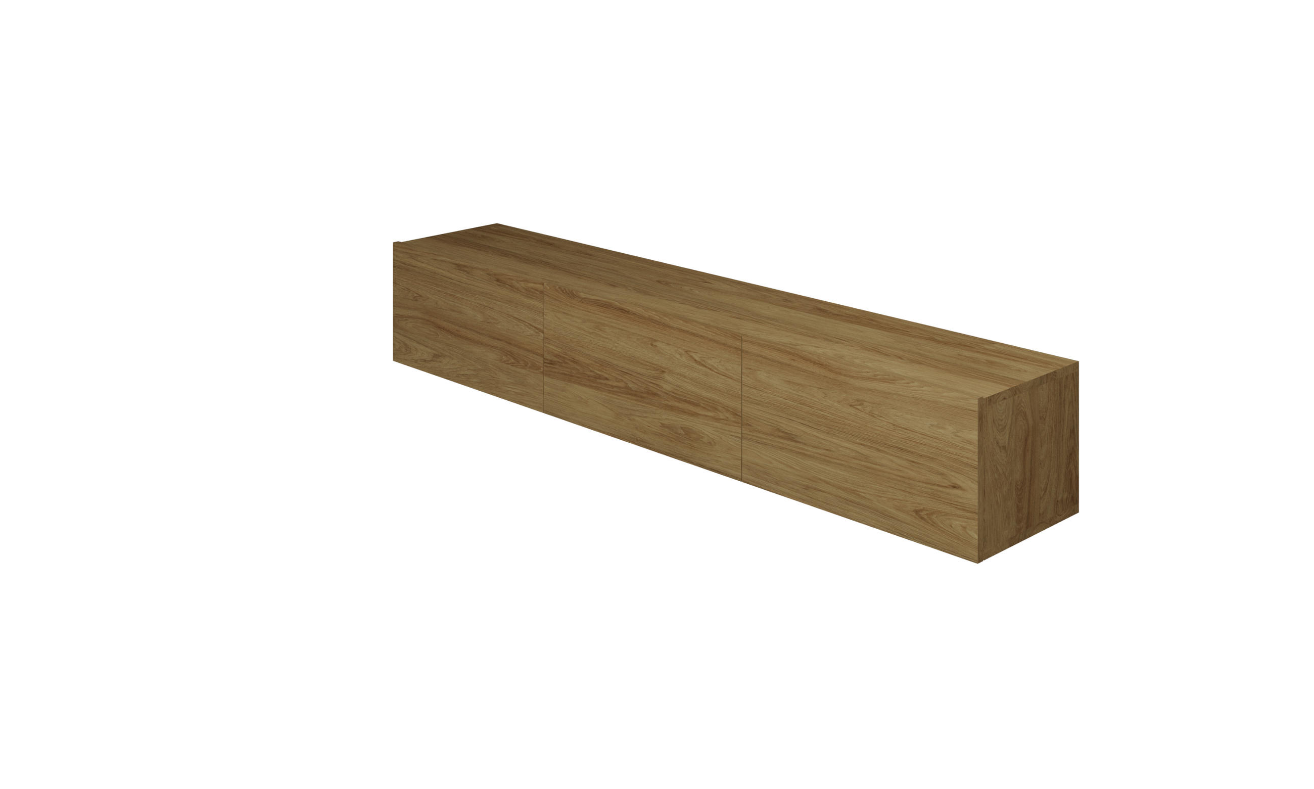 LOWBOARD Dallas 180/29,6/35 cm - Eichefarben, Holzwerkstoff (180/30/35cm) - Kocot Kids