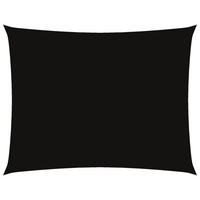 SONNENSEGEL Oxford-Gewebe Rechteckig 6x7 m Schwarz - Schwarz, Textil (700/600cm) - furnicato