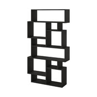 BÜCHERREGAL Karmato Schwarz Bute 96/25,5/168,5 cm - Schwarz, Holzwerkstoff (95.8/168.6/25.3cm) - Decortie