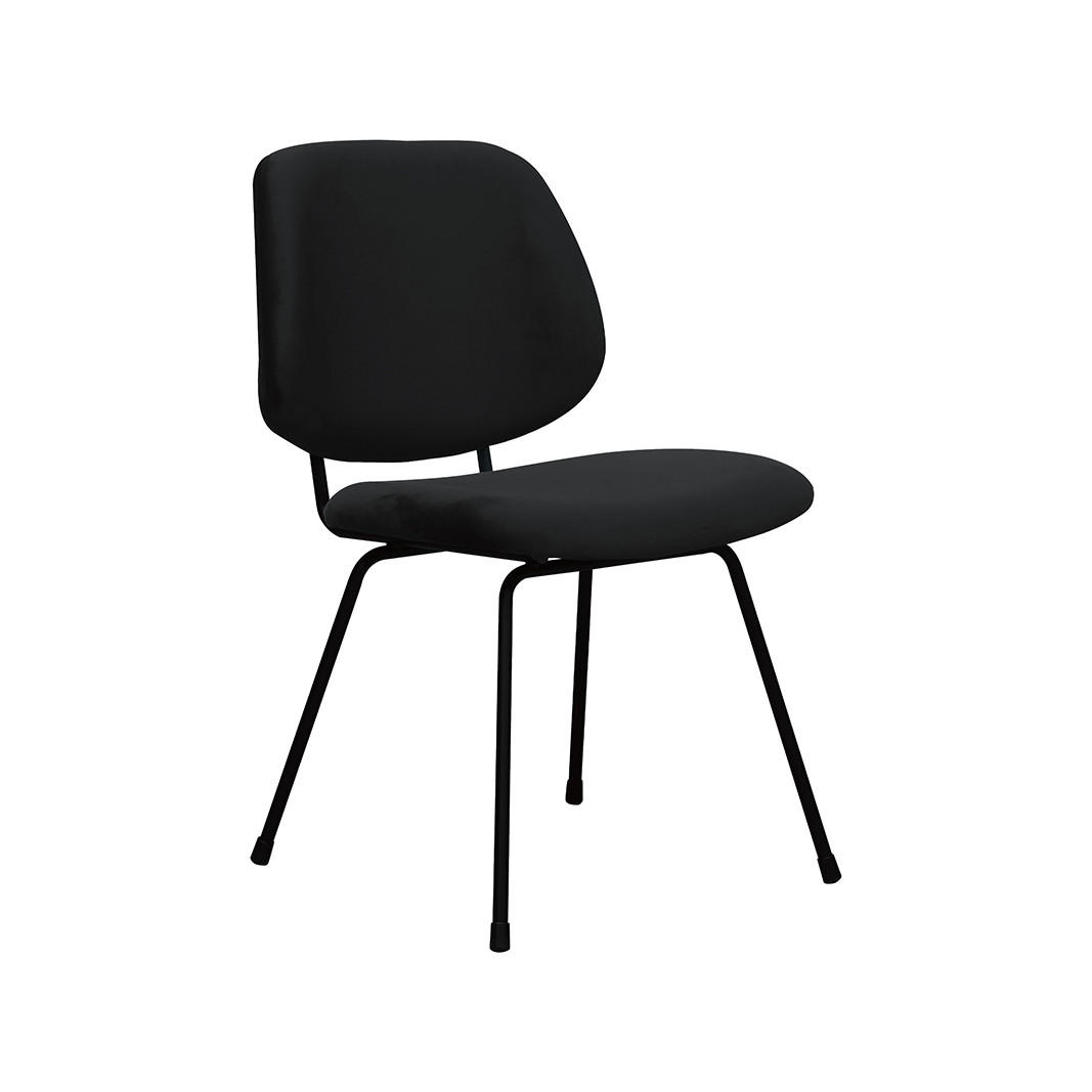 Label51 Esszimmerstuhl Schwarz 48x82x58 cm