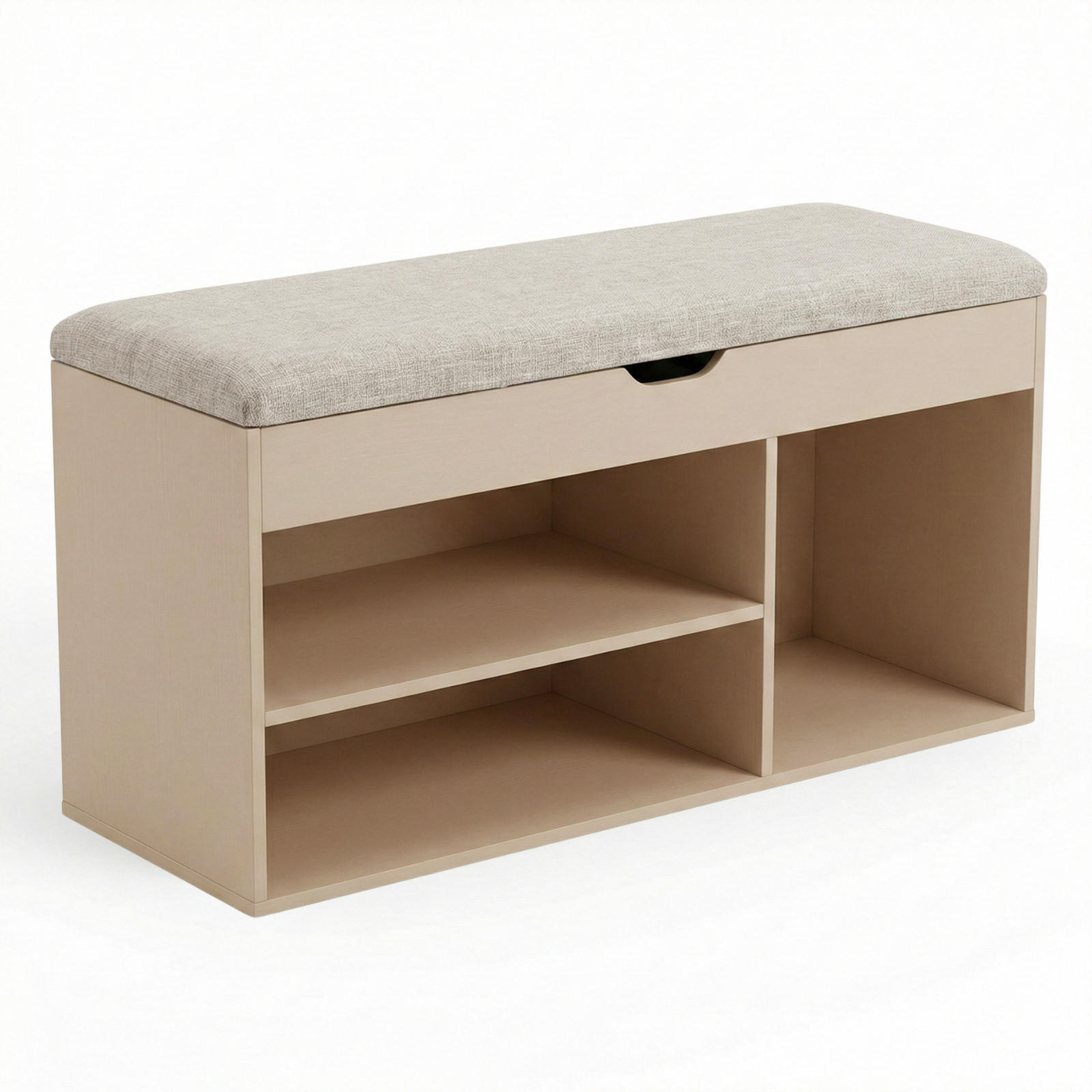 SCHUHREGAL Tria 80/43/30 cm - Hellgrau, Holzwerkstoff (30/43/80cm) - BOXIMO