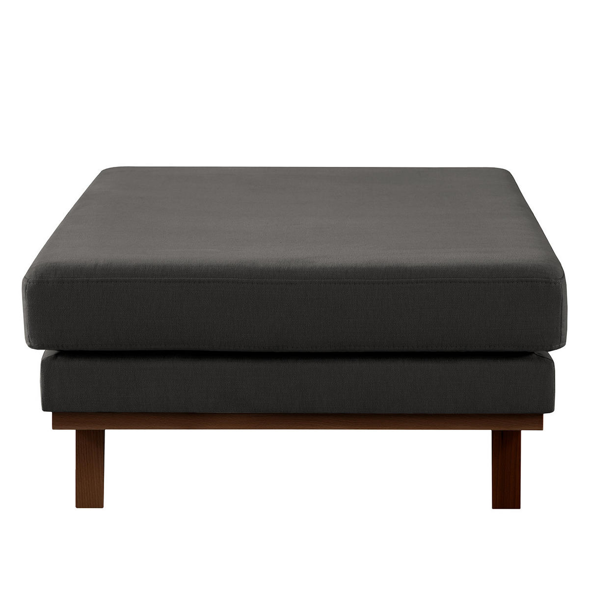 HOCKERBANK - Anthrazit/Buchefarben, Buchenholz/Textil (180/43/81cm) - home24