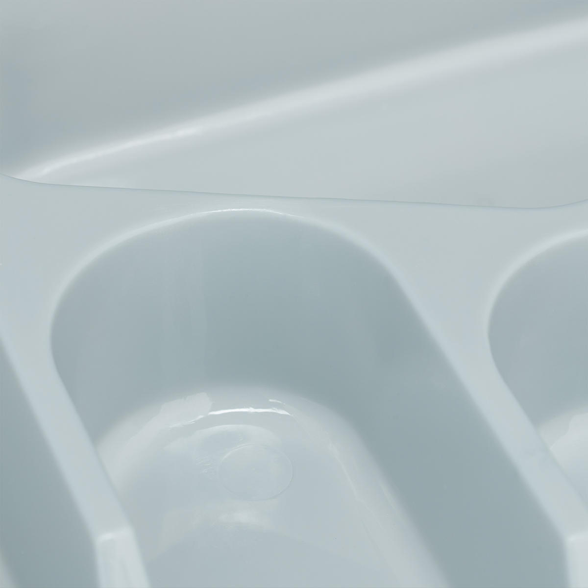 2xBESTECKKASTEN - Grau, Kunststoff (25/4/33cm) - Relaxdays