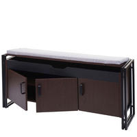 SITZBANK Dunkelbraun - Dunkelbraun, Holz (110/53/30cm) - MCW