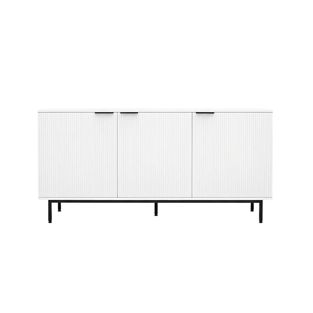 SIDEBOARD NYLA Weiß - 154 x 73 cm - Weiß, Holzwerkstoff (154/73/42cm) - Home Deluxe