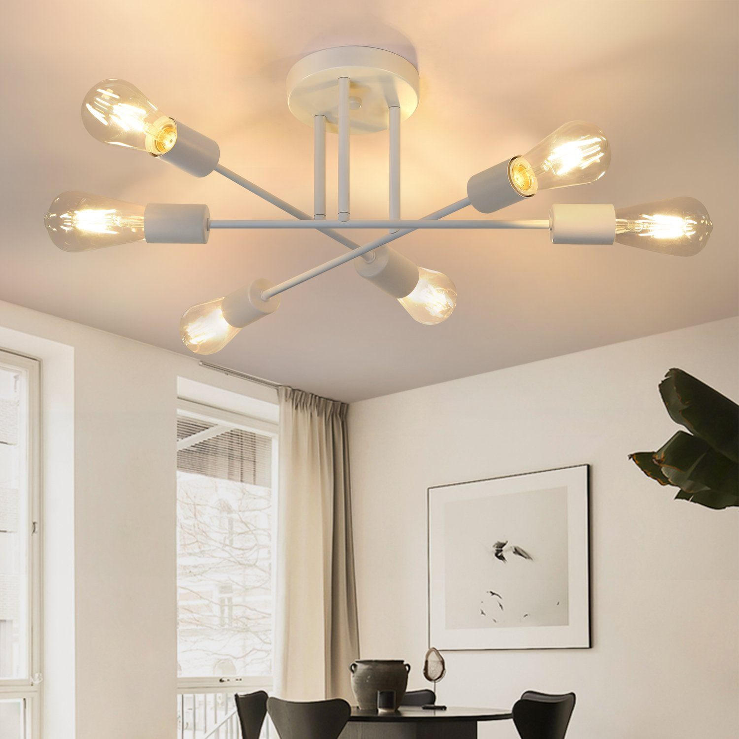LED-DECKENLEUCHTE Johannes 45/40/20 cm - Weiß, Metall (45/40/20cm) - Nettlife