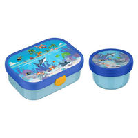 OBST- UND BENTOBOX Campus (2025) Tropical Ocean 300 & 750 ml 2er Set - Blau/Hellblau, Kunststoff (1/1/1cm) - Mepal