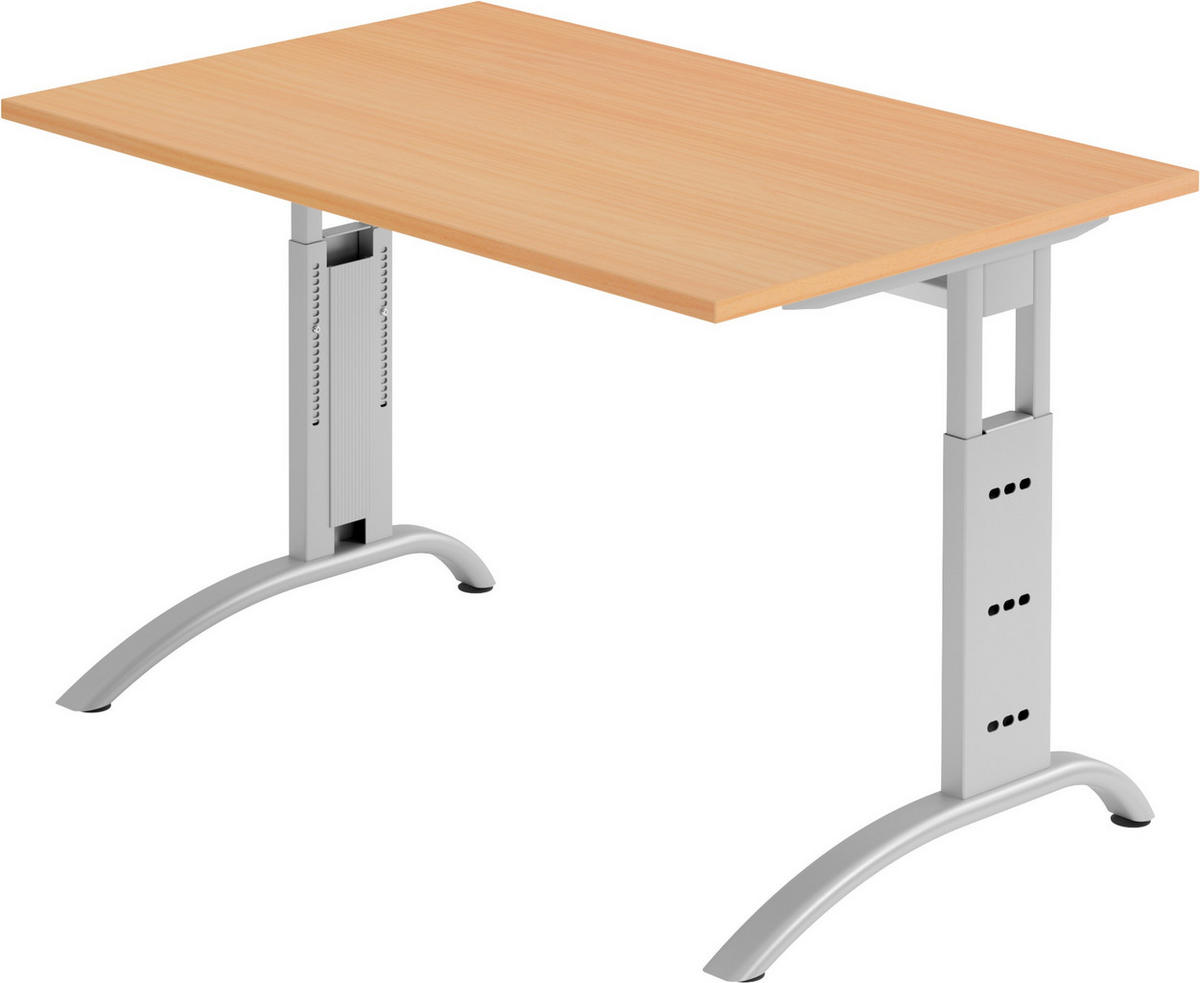 SCHREIBTISCH Serie-F 80/120/74 cm in Buchefarben - Buchefarben, Holzwerkstoff (80/120/74cm) - bümö