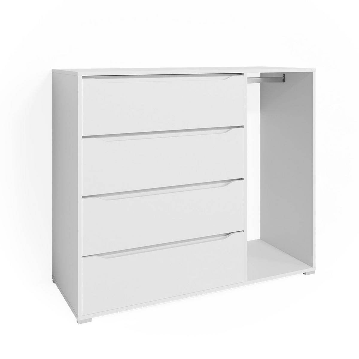 KREDENC Ruben Bílá - bílá, kompozitní dřevo (48/101.9/120cm) - Vicco