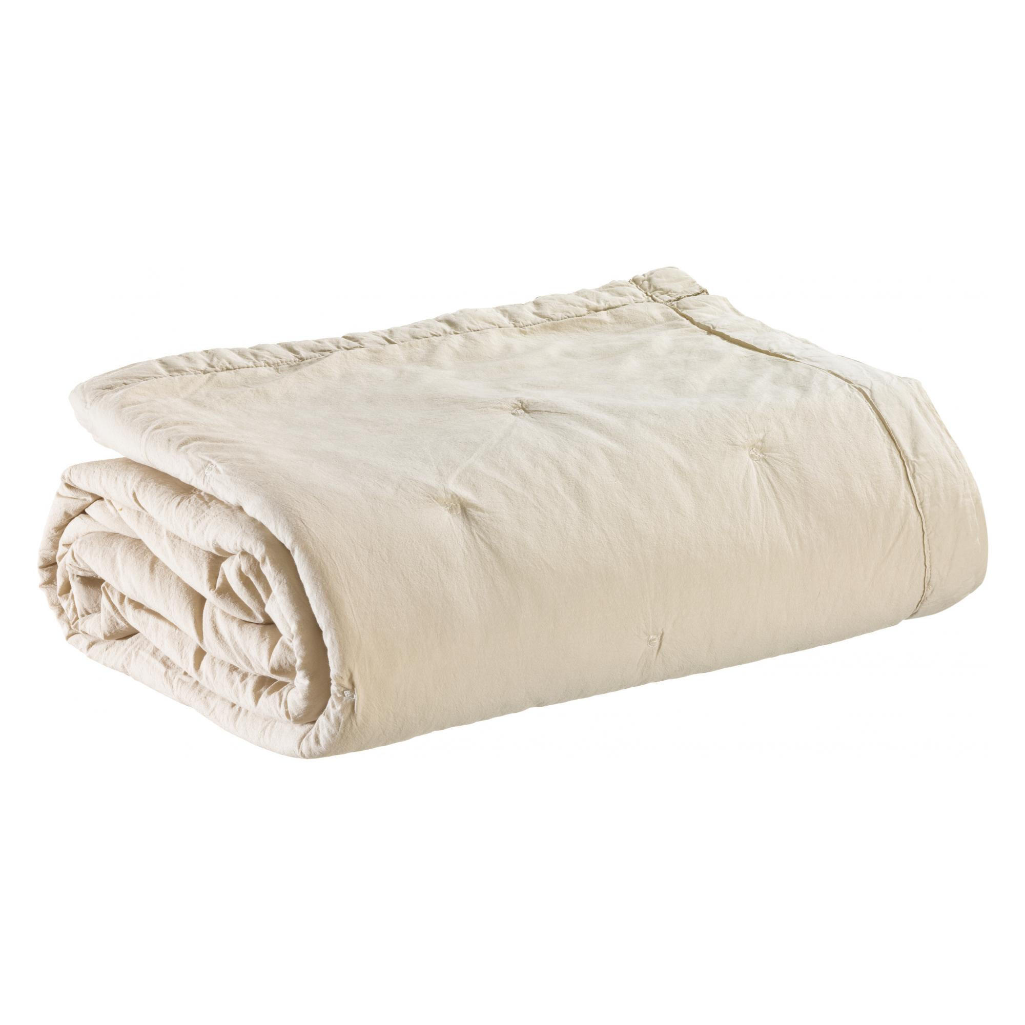 BETTÜBERWURF Tika natur 180 x 260 cm - Naturfarben, Textil (180/260cm) - Vivaraise