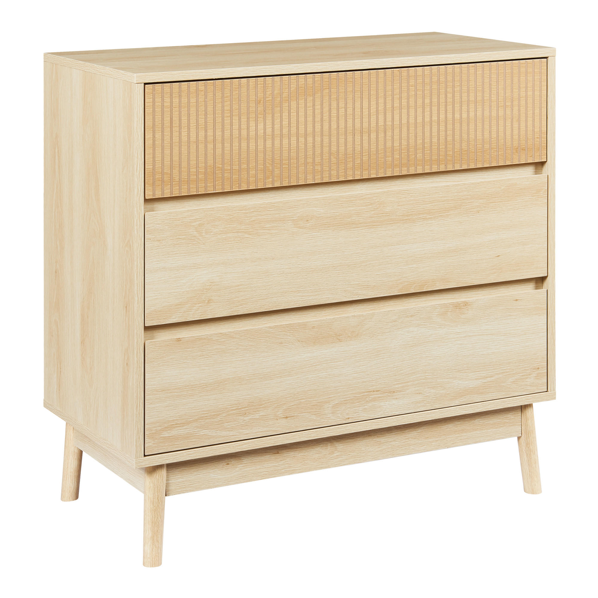 KOMMODE Landskrona - Eichefarben, Holz/Holzwerkstoff (80/79.5/40cm) - [en.casa]