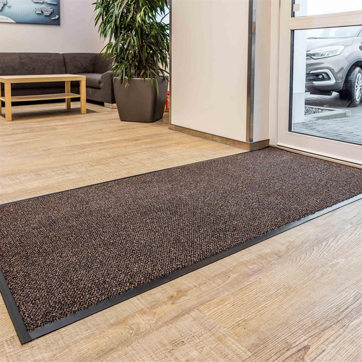 SAUBERLAUFMATTE INDOOR GRAPHIT - Braun, Textil (90/150cm) - Astra