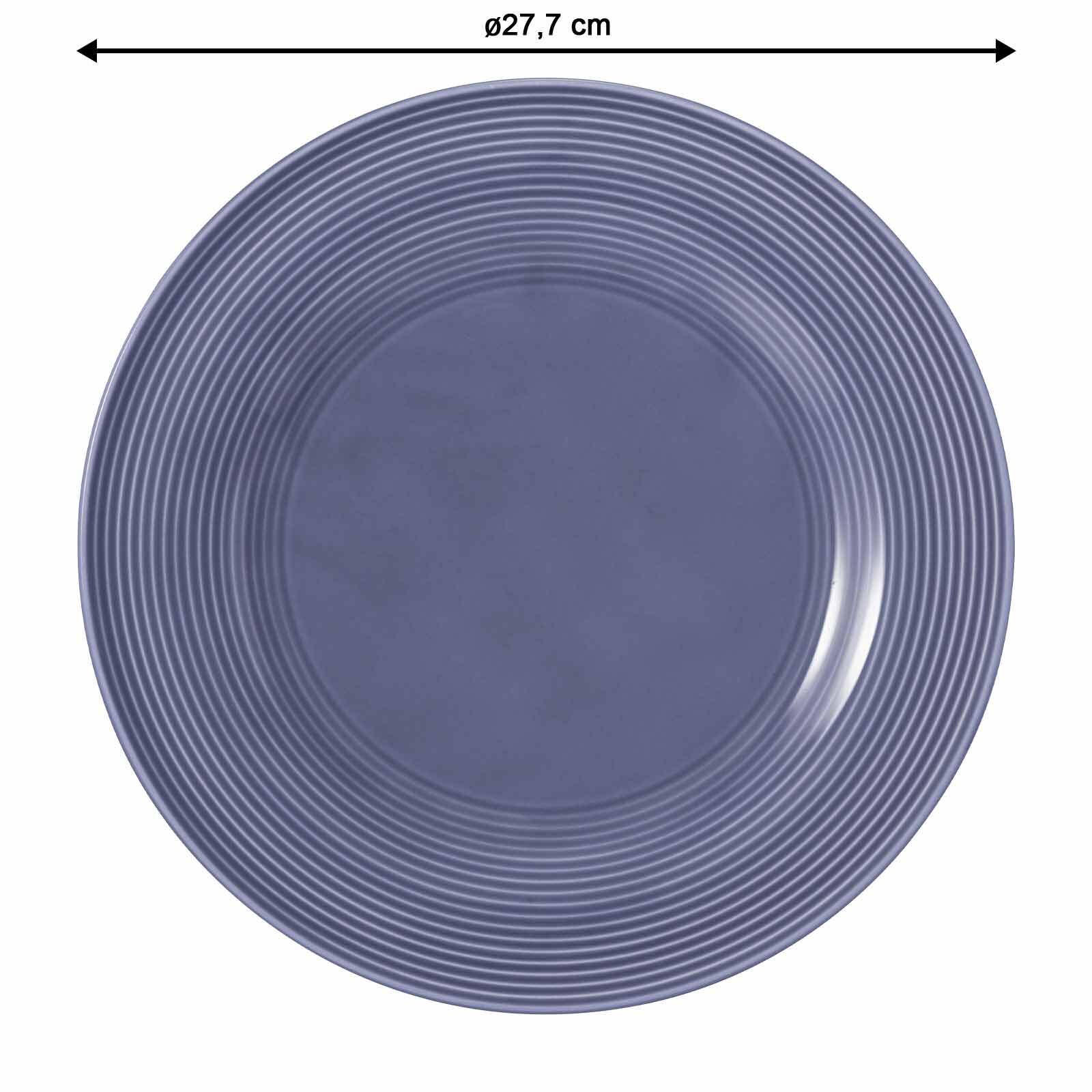 SPEISETELLER Beat Color Glaze Fliederblau ø 27,7 cm 6er Set - Violett, Keramik (27.7cm) - Seltmann Weiden