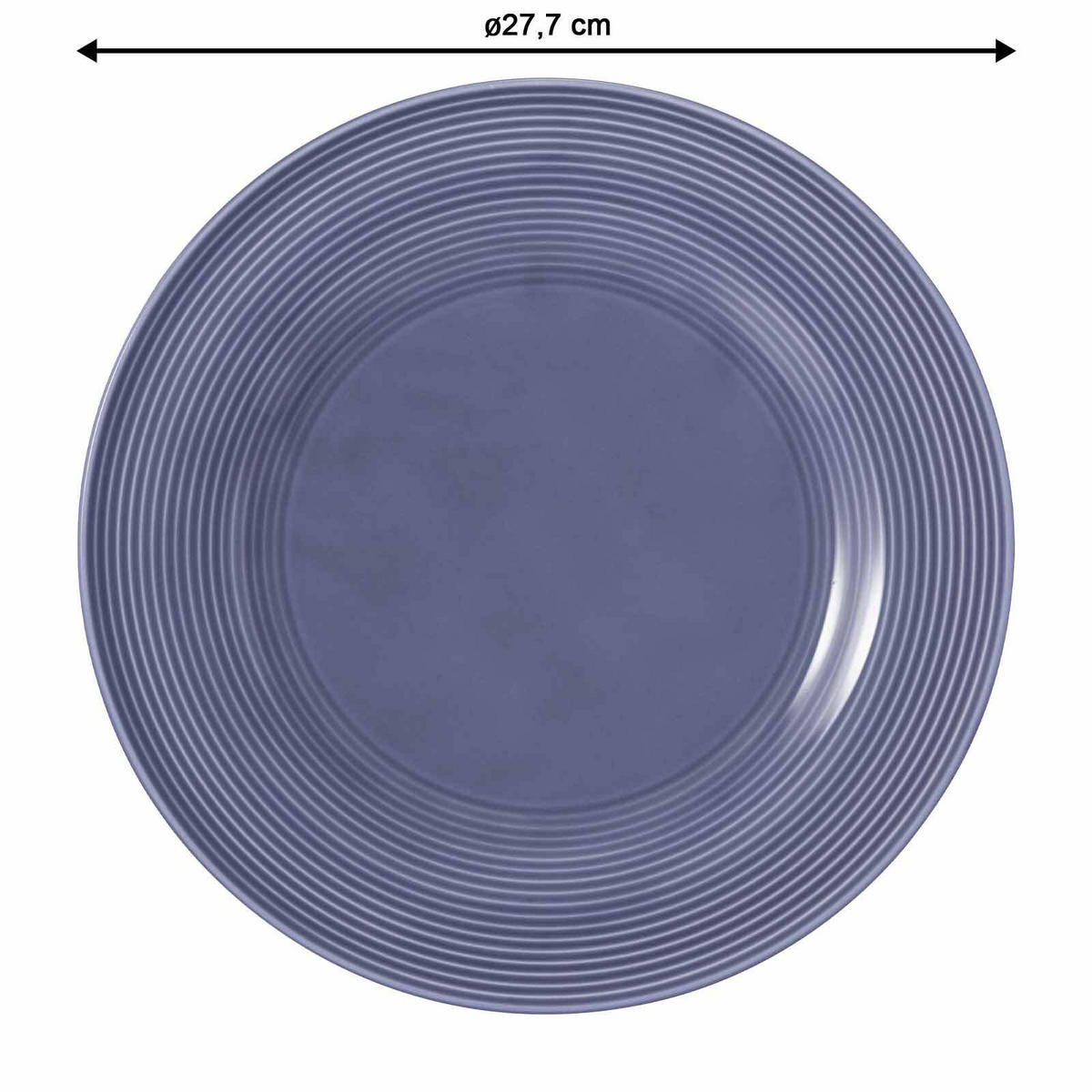 SPEISETELLER Beat Color Glaze Fliederblau ø 27,7 cm 6er Set - Violett, Keramik (27.7cm) - Seltmann Weiden