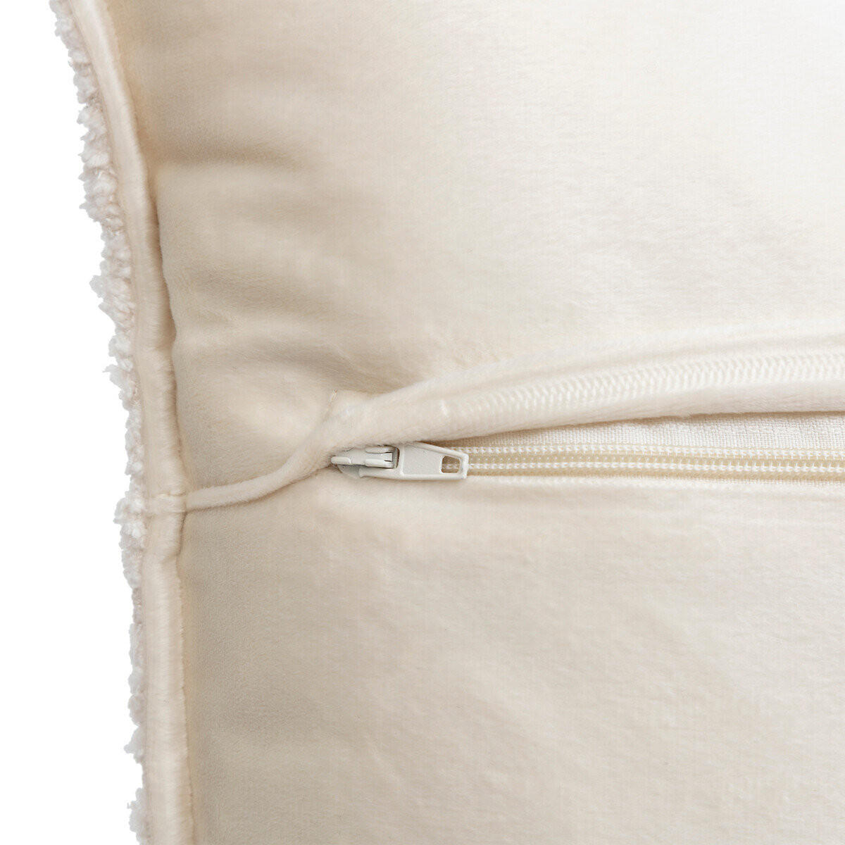 DEKOKISSEN Bouclé Soana 45/45 cm - Creme, Textil (45cm) - Atmosphera Createur d´interieur