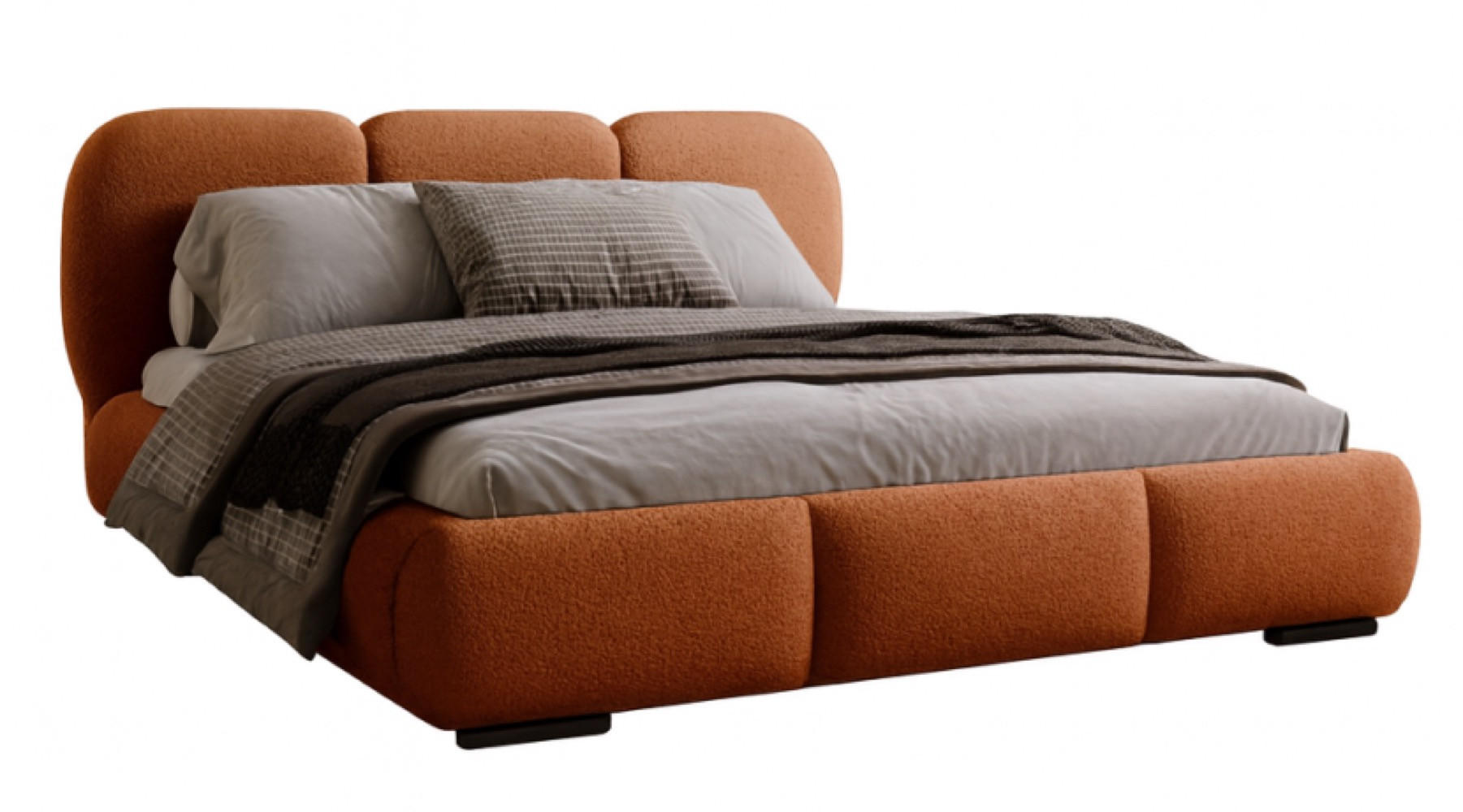 BETT Gepolstert Roza Mit Bettkasten 160x200 cm - Orange, Textil (160/200cm) - Sepro Meble