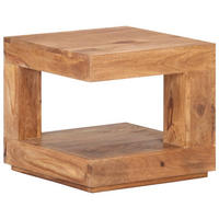 COUCHTISCH 45x45x40 cm Massivholz Akazie - Braun, Holz (45/1/40cm) - furnicato