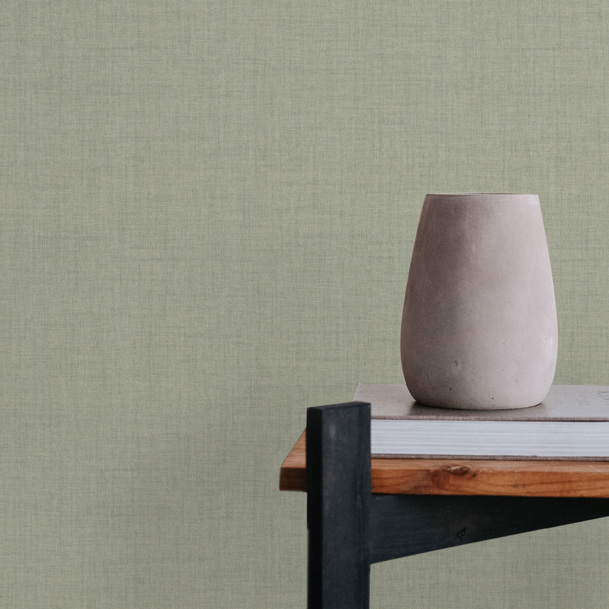 VLIESTAPETE Matt Textil Soft Grün - Grün, Papier/Kunststoff (52/1000cm) - Superfresco Easy