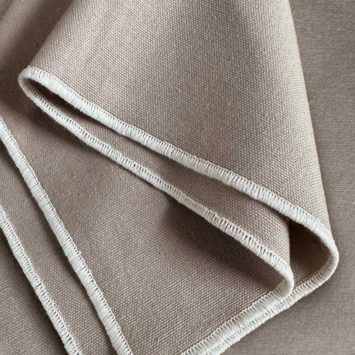 STOFFSERVIETTEN aus Baumwolle 6er-Set - Braun, Textil (45/45cm) - Miqio Design