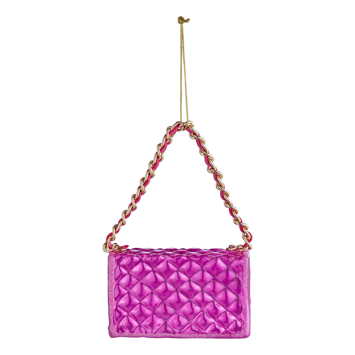 BAUMANHÄNGER Hang On Handtasche - Pink, Glas (3/5/8cm) - Butlers