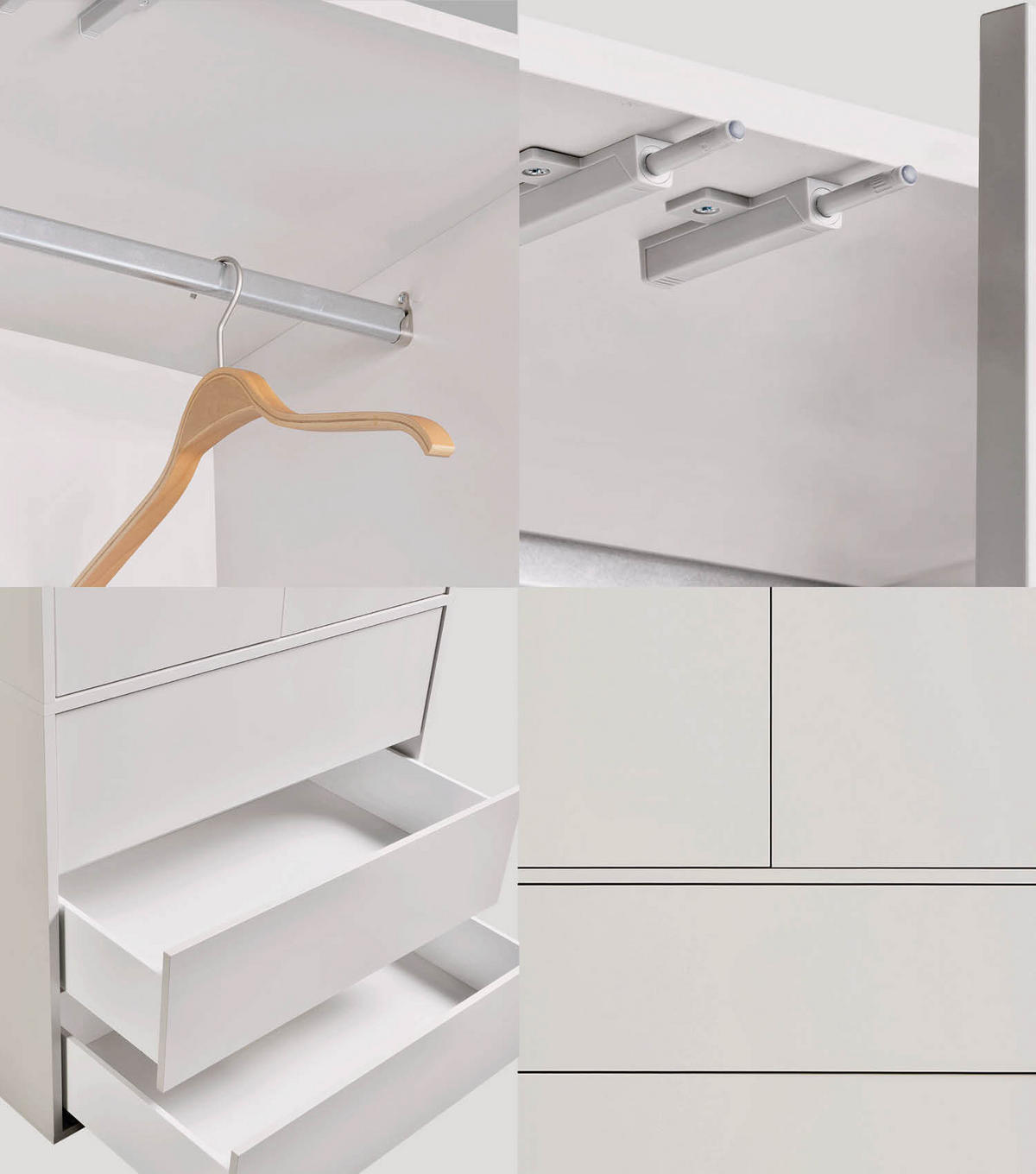 KLEIDERSCHRANK Der Robe - Beige, Holzwerkstoff (90/197/58cm) - Mokebo