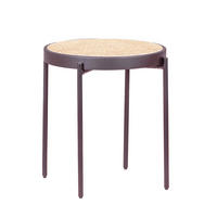 BEISTELLTISCH Rund Schwarz 50/50/52 cm - Schwarz, Naturmaterialien (50/50/52cm) - Nest Dream