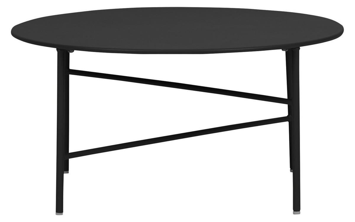 GARTENTISCH Schwarz - Schwarz, Holzwerkstoff (70/70/35cm) - ebuy24