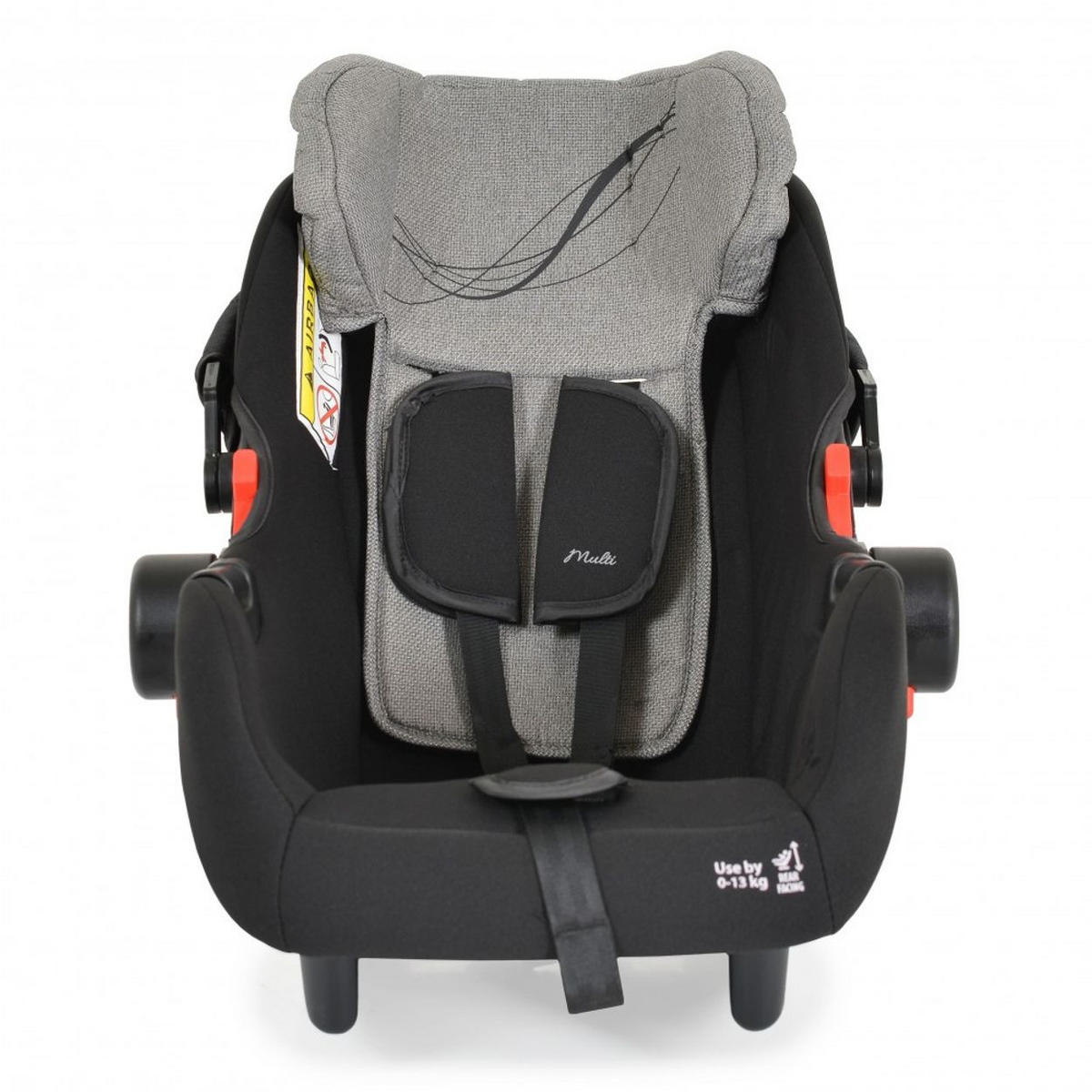 BABYSCHALE Set grau mit Isofixbasis Royal, i-Size (40 - 87cm) Gruppe 0+ - Grau, Kunststoff (33/73/42cm) - Moni