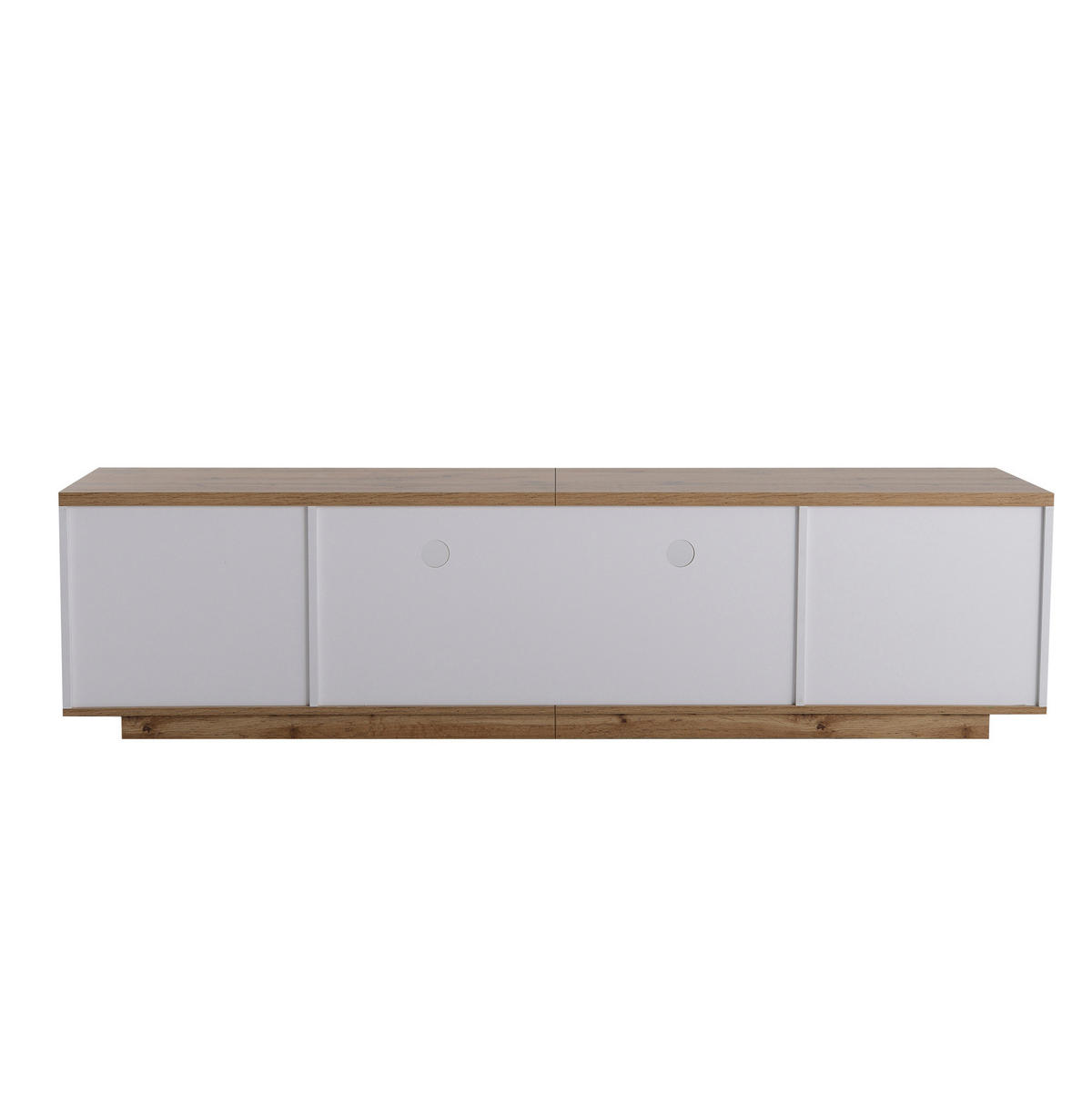 TV-SCHRANK mit 5 Türen 180 cm MDF Weiß - Weiß, Holzwerkstoff (38/46/180cm) - Beauniv