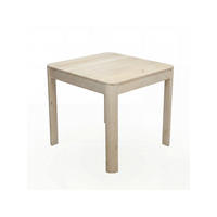ESSTISCH CHARENTE, Mango Massivholz, handgefertigt, Weiß-Mango, 80 x 80 x 76 cm - Beige/Weiß, Holz (80/80/76cm) - KADIMA DESIGN