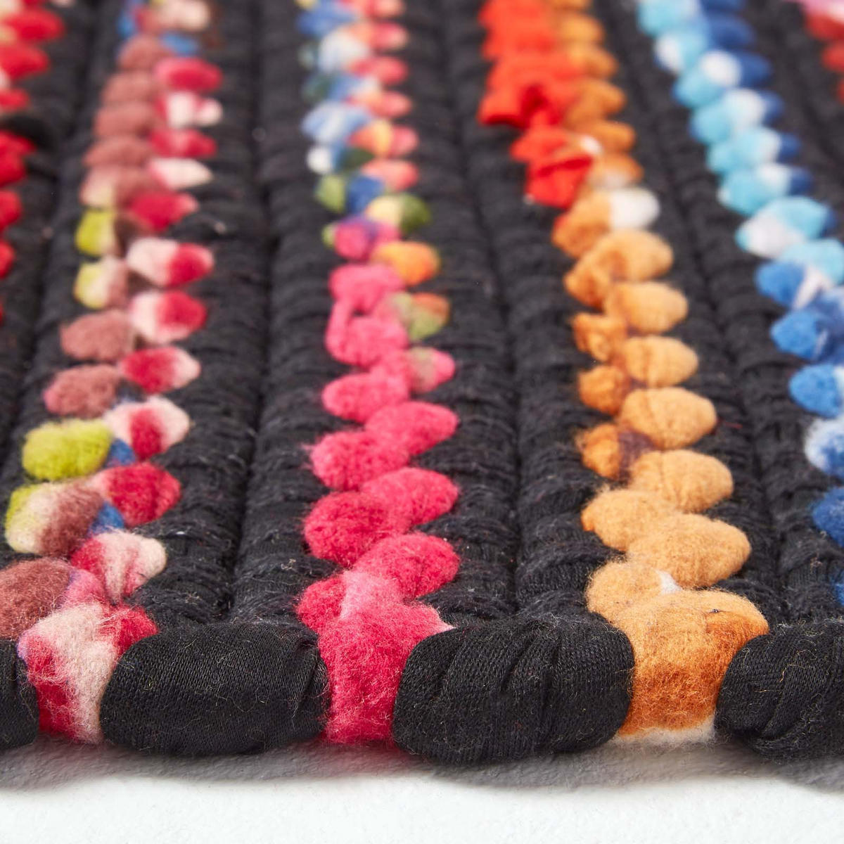 FLICKENTEPPICH-LÄUFER Folk 66/200 cm - Multicolor, Textil (66/200cm) - Homescapes