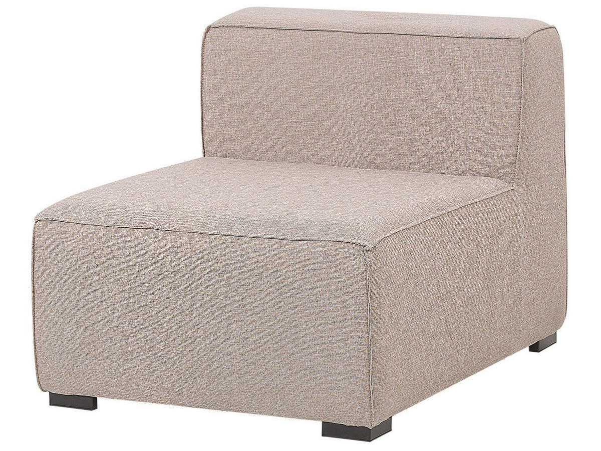 LOUNGE SET 7-Sitzer beige linksseitig modular Arezzo - Beige, Textil - Beliani