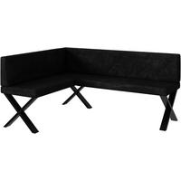 ECKBANK ERIC_X - Schwarz, Textil (128/168cm) - Meblini