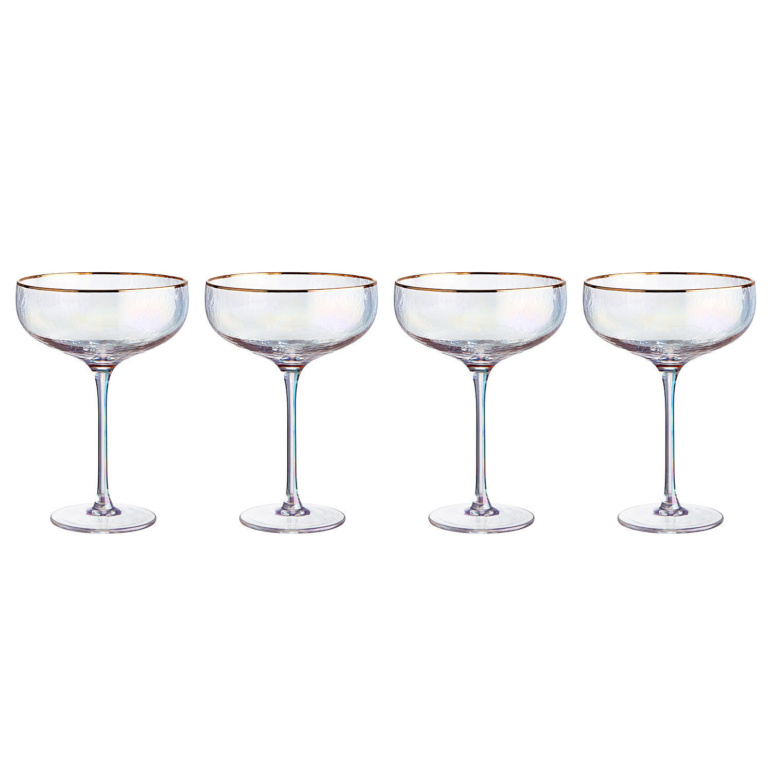 CHAMPAGNERSCHALEN (4er Set) Smeralda 400 ml - Transparent, Glas (0.4L) - Butlers