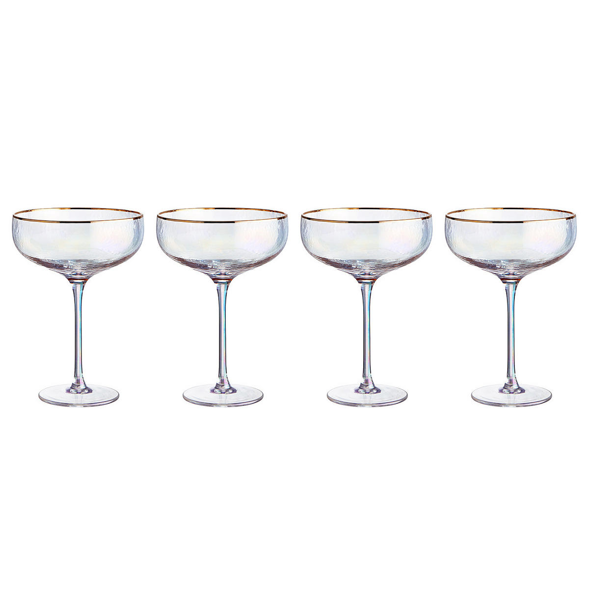 CHAMPAGNERSCHALEN (4er Set) Smeralda 400 ml - Transparent, Glas (0.4L) - Butlers