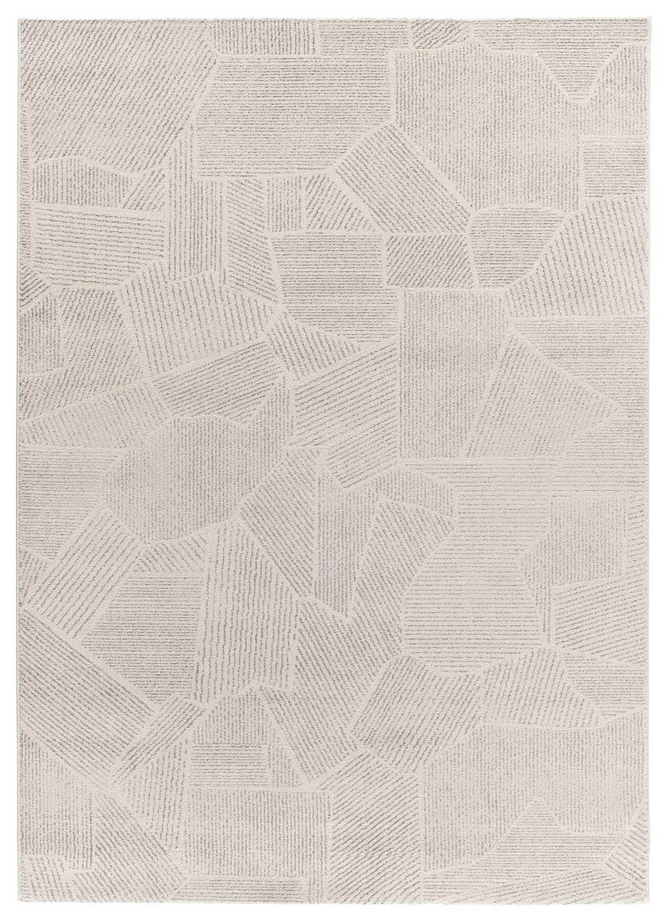WEBTEPPICH beige und grau Porto 133/190 cm - Beige/Grau, Naturmaterialien/Textil (133/190cm) - Atticgo