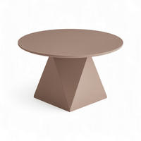 COUCHTISCH rund Mocha Mousse 80/80/45 cm - Hellbraun/Rotbraun, Holzwerkstoff (80/80/45cm) - Furnhouse
